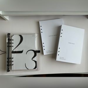 A5 planner lot cloth & paper, simple stories, may paper co.